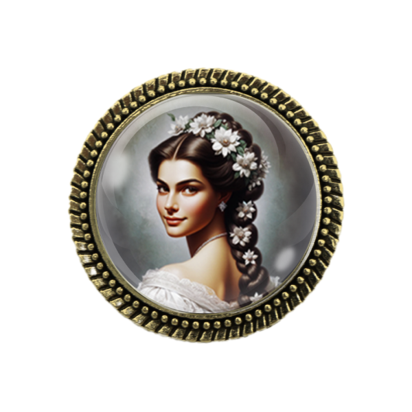 Trachten Accessoire: Brosche Sissi für königlichen Flair von Glubbal.shop